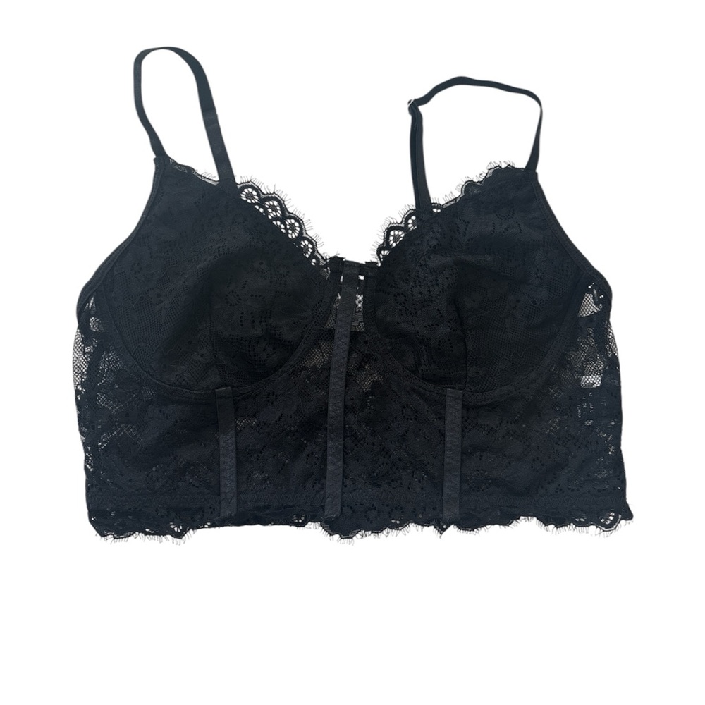 New SHEIN Black Lace Bralette sz M